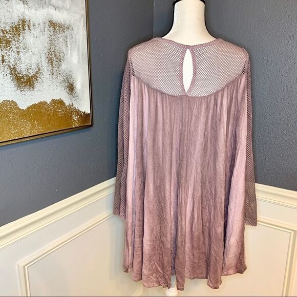 Altar’d State mesh long sleeve tunic top - Picture 3 of 5